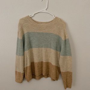 Brown/Blue striped sweater